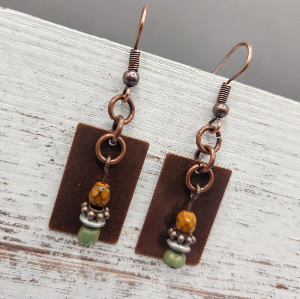 Handcrafted Copper earrings